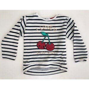 H&M “I Love You Cherry Much” Sequin Sweatshirt, Girls Size 4-6